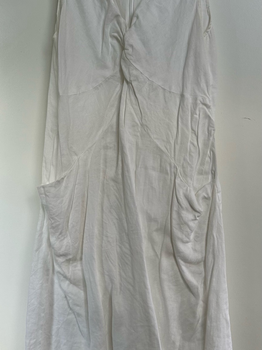 J Jill Women’s White linen dress with knot detail and pockets